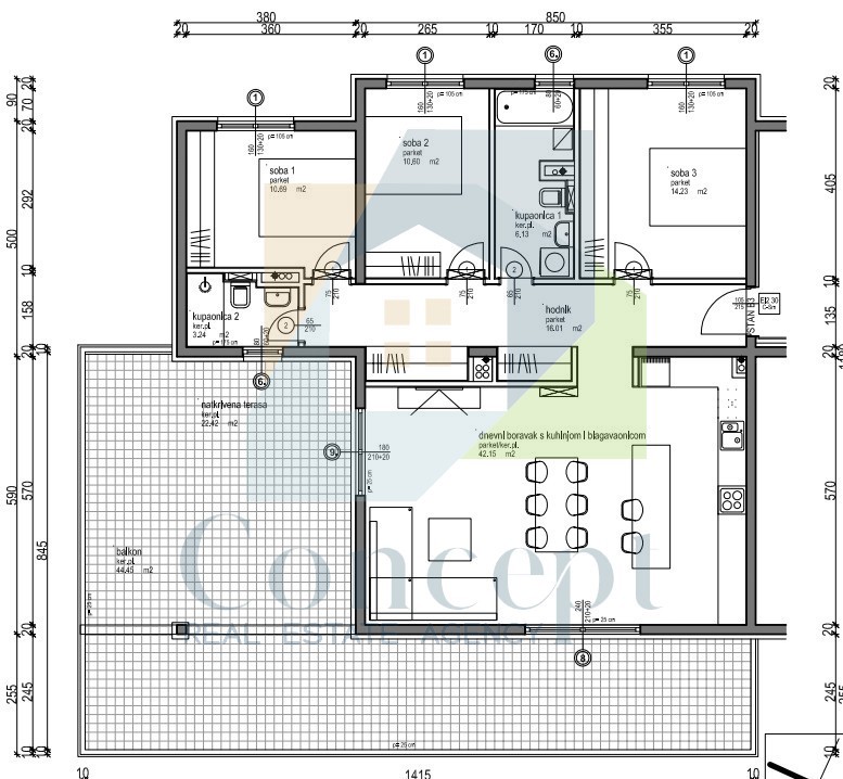 Poreč, dintorni, Appartamento di lusso con terrazza panoramica e vista mare, a 1500 m dal mare