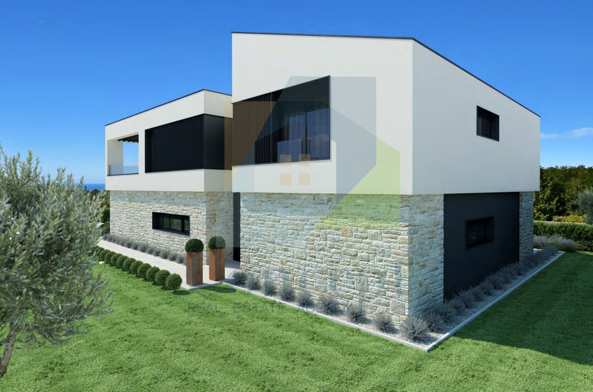 Poreč, dintorni, Villa di lusso con piscina e vista mare, a 5 km dal mare