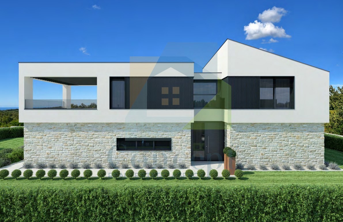 Poreč, dintorni, Villa di lusso con piscina e vista mare, a 5 km dal mare