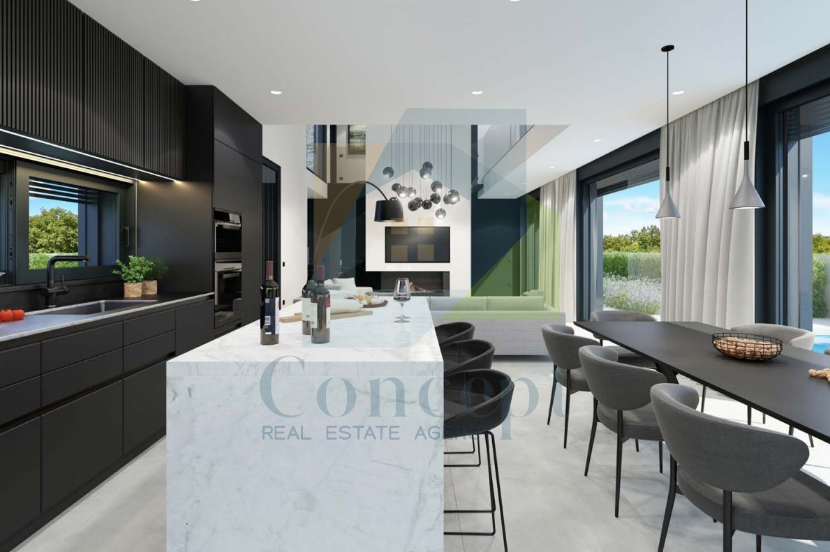 Poreč, dintorni, Villa di lusso con piscina e vista mare, a 5 km dal mare