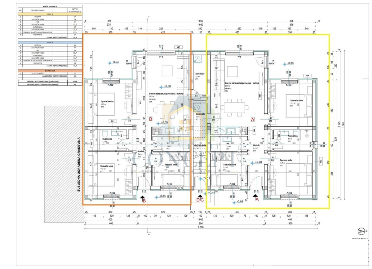 Poreč, Tar, Appartamento al 1° piano di nuova costruzione, 3 km dal mare