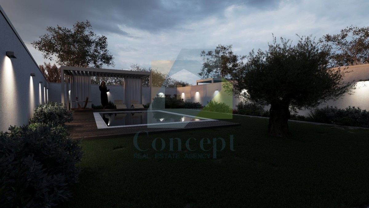 Poreč, dintorni, Lussuoso appartamento su due piani con piscina a 3 km dal mare