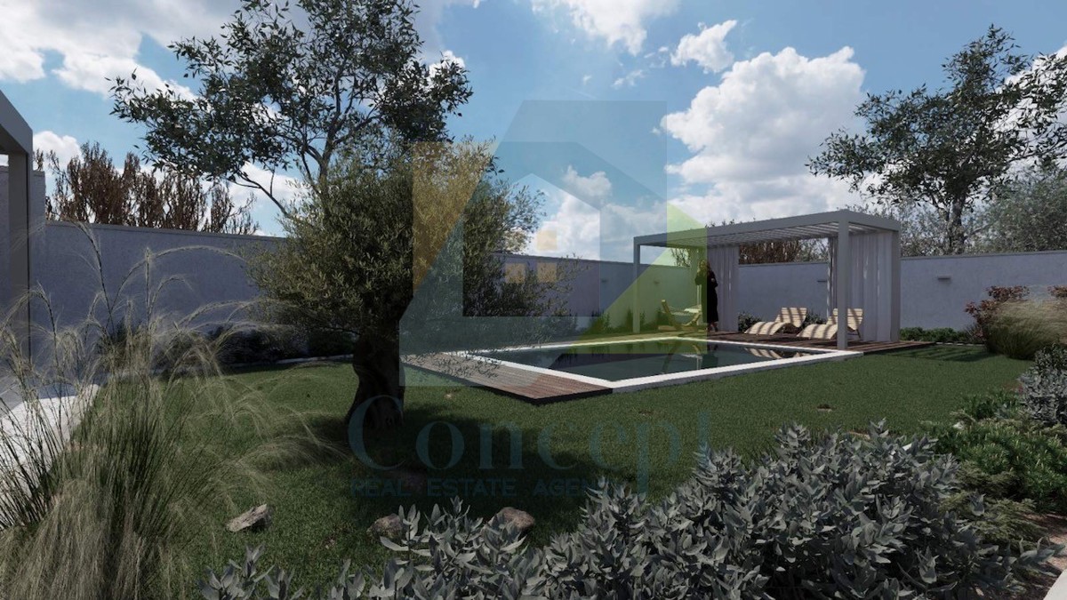 Poreč, dintorni, Lussuoso appartamento su due piani con piscina a 3 km dal mare