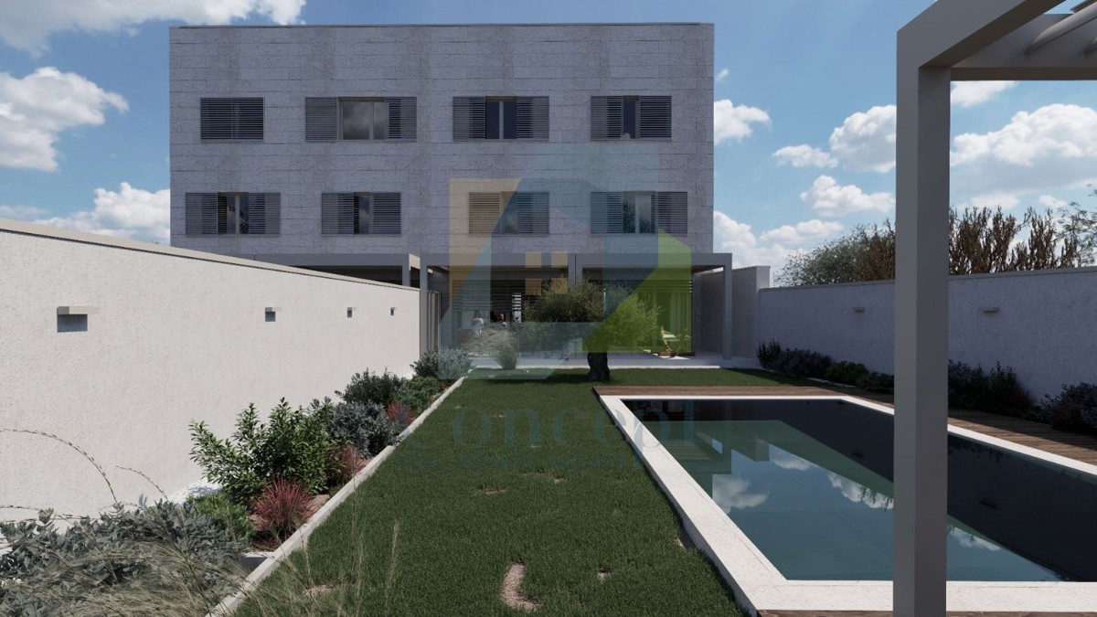 Poreč, dintorni, Lussuoso appartamento su due piani con piscina a 3 km dal mare