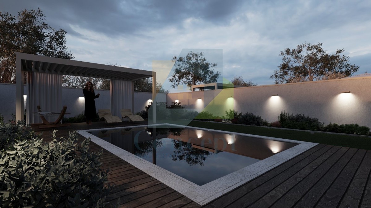 Poreč, dintorni, Lussuoso appartamento su due piani con piscina a 3 km dal mare