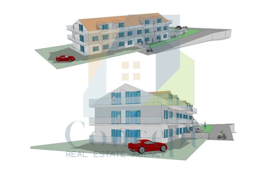 Poreč, Terreno edificabile per la costruzione di un edificio bifamiliare a 2 km dal mare