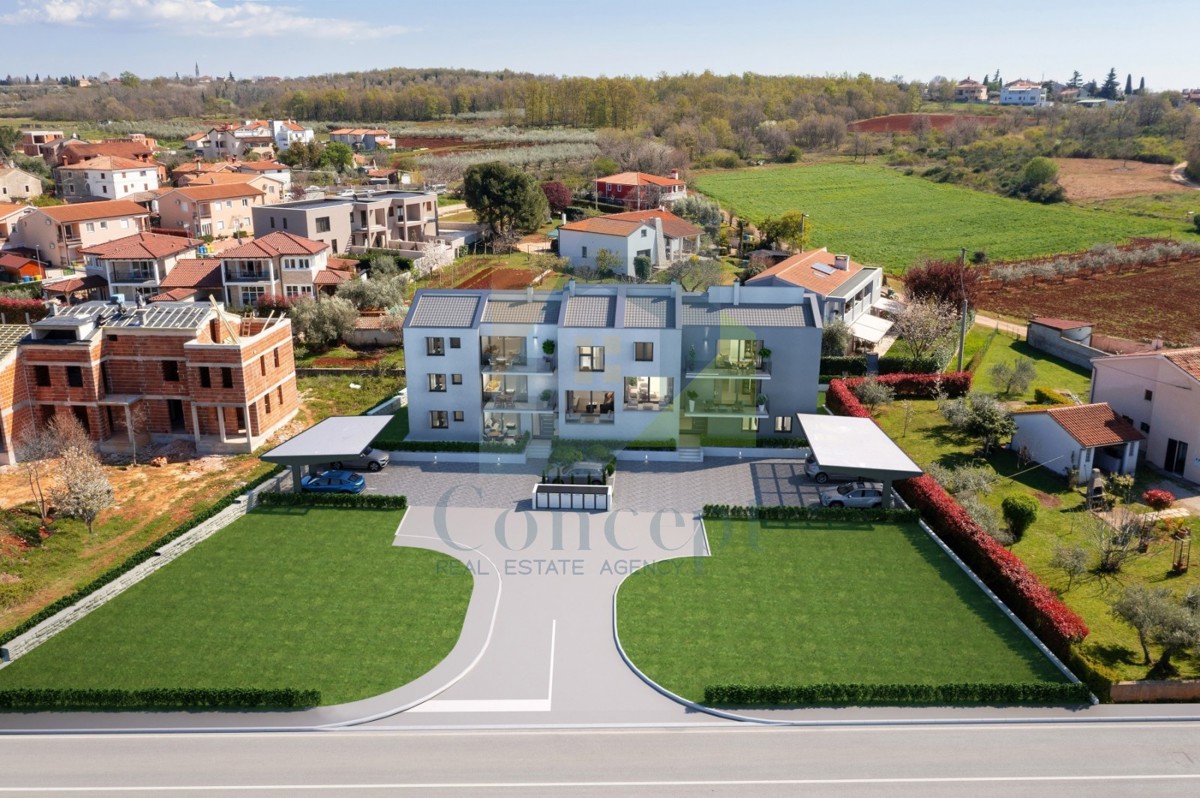 Poreč, dintorni, Appartamento al secondo piano con vista aperta sul mare