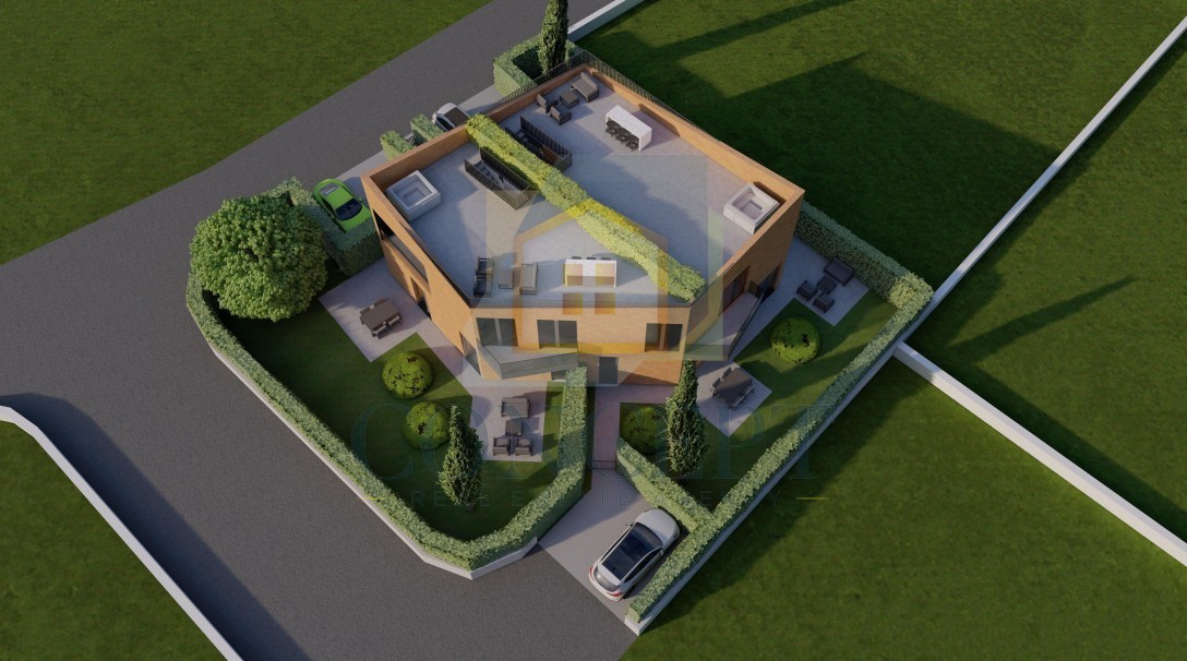 Poreč, dintorni, Appartamento al 1° piano con due camere da letto e terrazza sul tetto, a 3 km dal mare