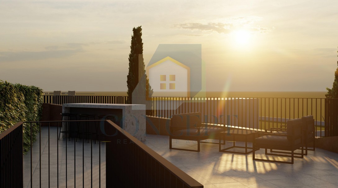 Poreč, dintorni, Appartamento al 1° piano con due camere da letto e terrazza sul tetto, a 3 km dal mare