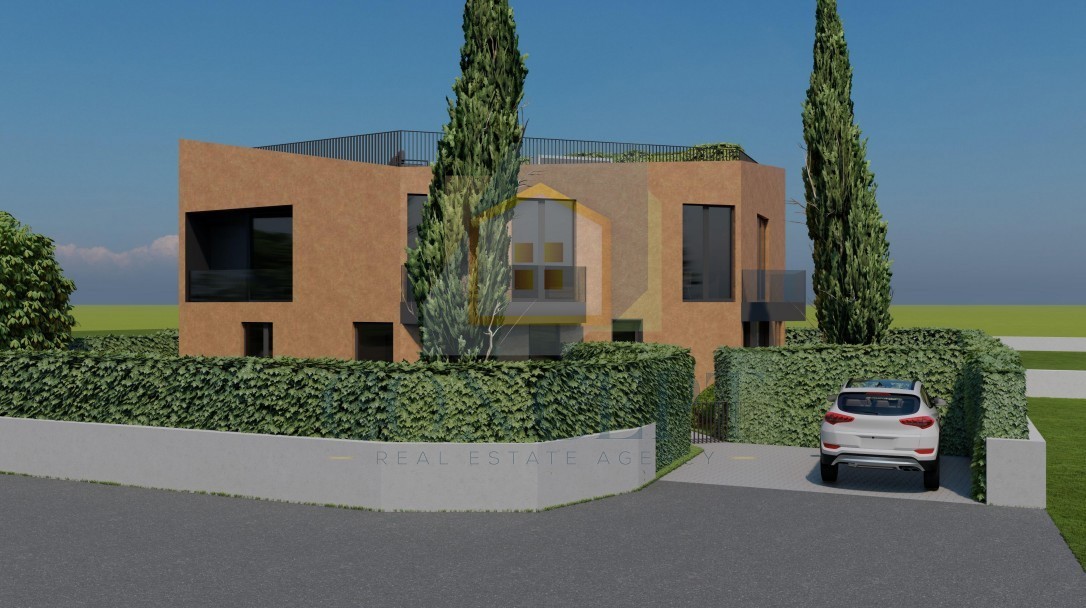 Poreč, dintorni, Appartamento al 1° piano con due camere da letto e terrazza sul tetto, a 3 km dal mare