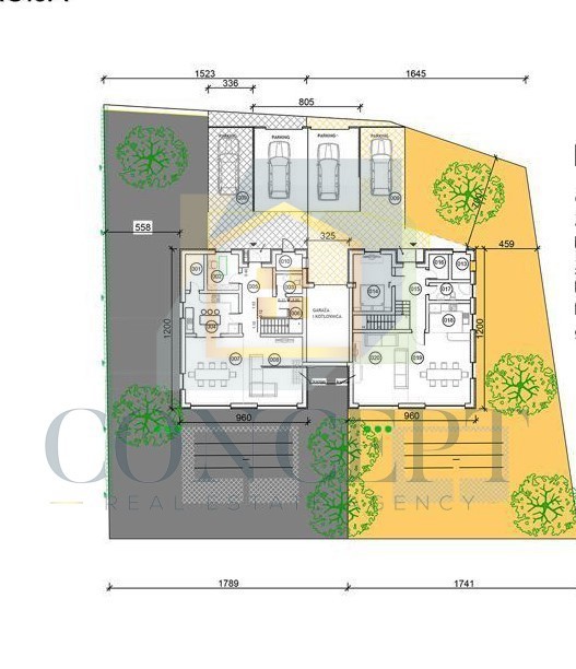 Poreč, dintorni, Lussuosa villa bifamiliare con piscina in posizione tranquilla, a 5 km dal mare.