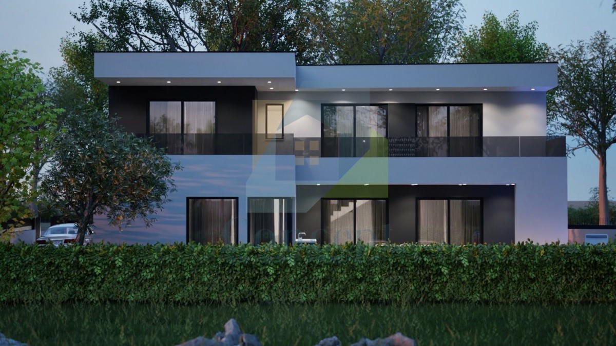 Umag, dintorni, Lussuosa villa singola con piscina in costruzione in posizione tranquilla