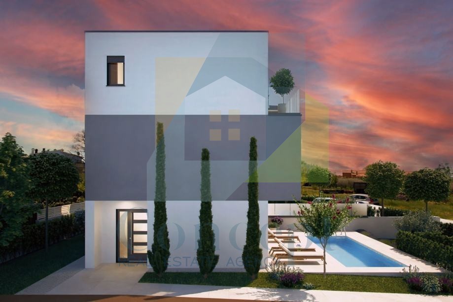 Poreč, dintorni, Casa doppia con vista panoramica sul mare