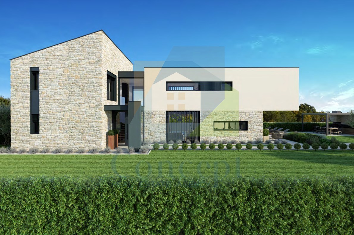 Poreč, dintorni, Villa di lusso con piscina e vista mare, a 5 km dal mare