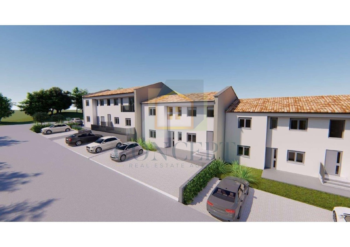 Poreč, Tar, Appartamento al piano terra di nuova costruzione con giardino, 3 km dal mare