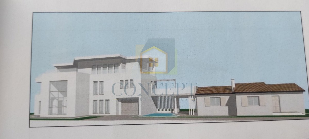 Poreč, dintorni, Casa al piano terra con piscina e terreno per un'altra casa, a 7 km dal mare