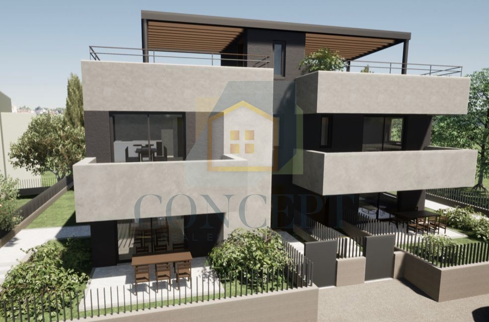 Poreč, Uža okolica, Appartamento di lusso al 1° piano con terrazza sul tetto e vista mare, a 1500 m dal mare