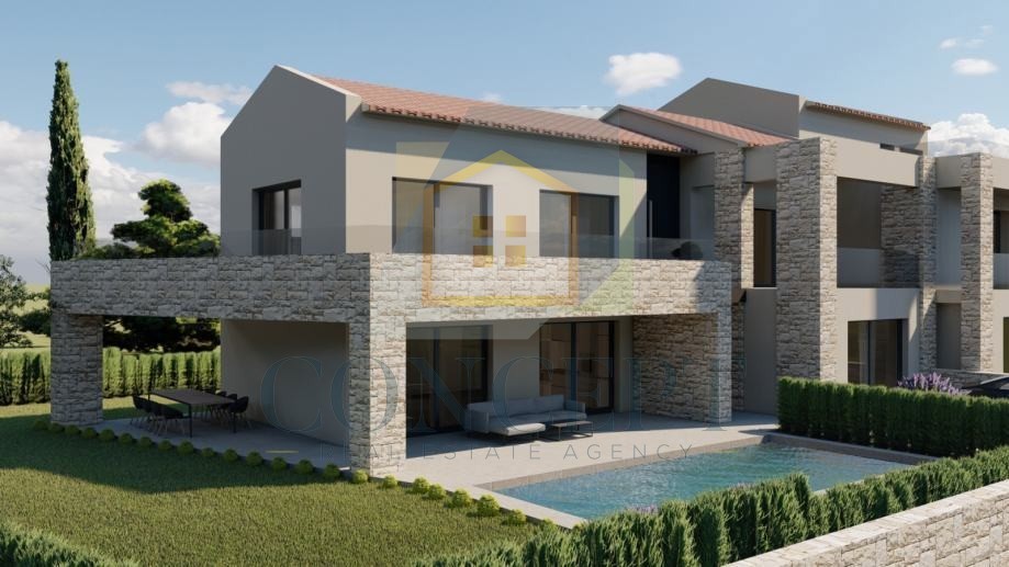 Poreč, Vižinada, dintorni, Terreno edificabile con permesso di costruzione, 17 km dal mare