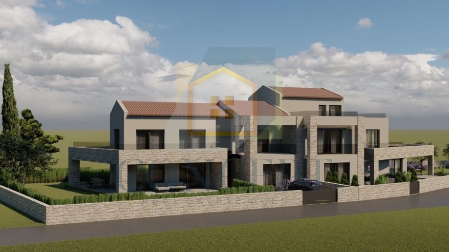 Poreč, Vižinada, dintorni, Terreno edificabile con permesso di costruzione, 17 km dal mare