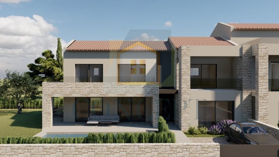 Poreč, Vižinada, dintorni, Terreno edificabile con permesso di costruzione, 17 km dal mare