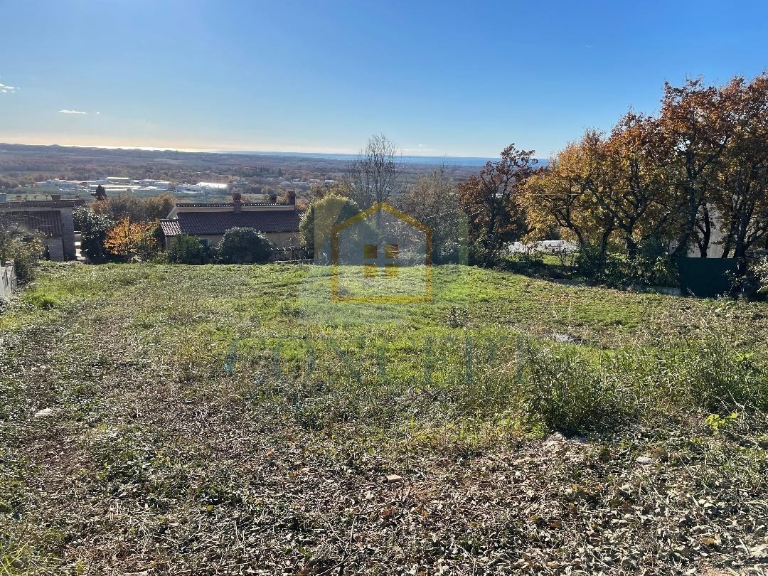 Poreč, dintorni, Terreno edificabile con permesso di costruzione e vista panoramica sul mare, 11 km dal mare