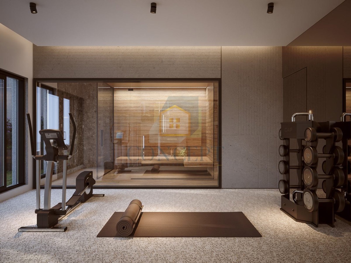 Poreč, dintorni, Terreno edificabile con permesso di costruzione e vista panoramica sul mare, 11 km dal mare