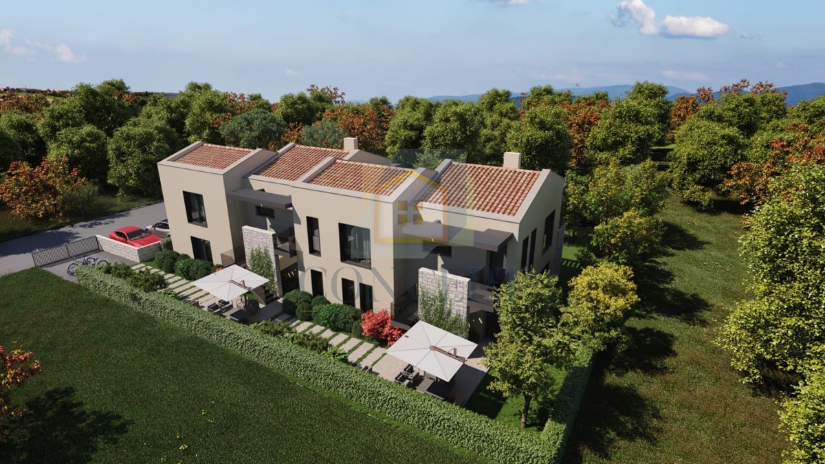 Poreč, dintorni, Appartamento di lusso al 1° piano con due camere da letto e giardino, a 3 km dal mare