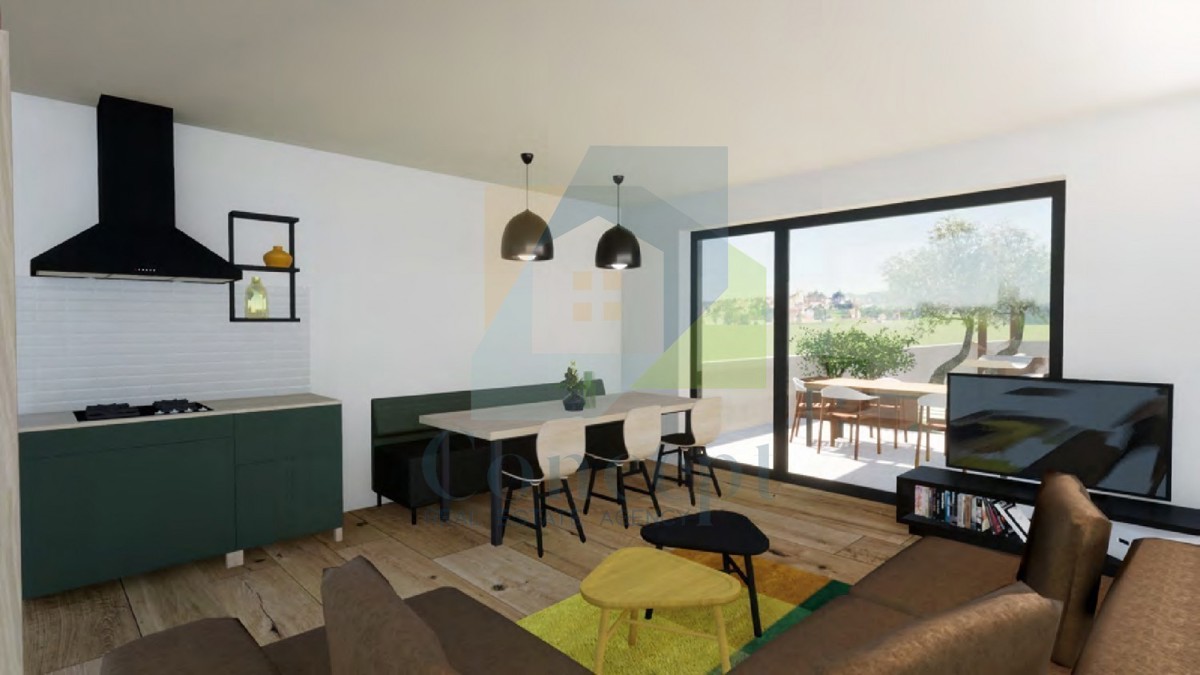 Poreč, dintorni, Casa moderna a schiera con giardino a 3 km dal mare