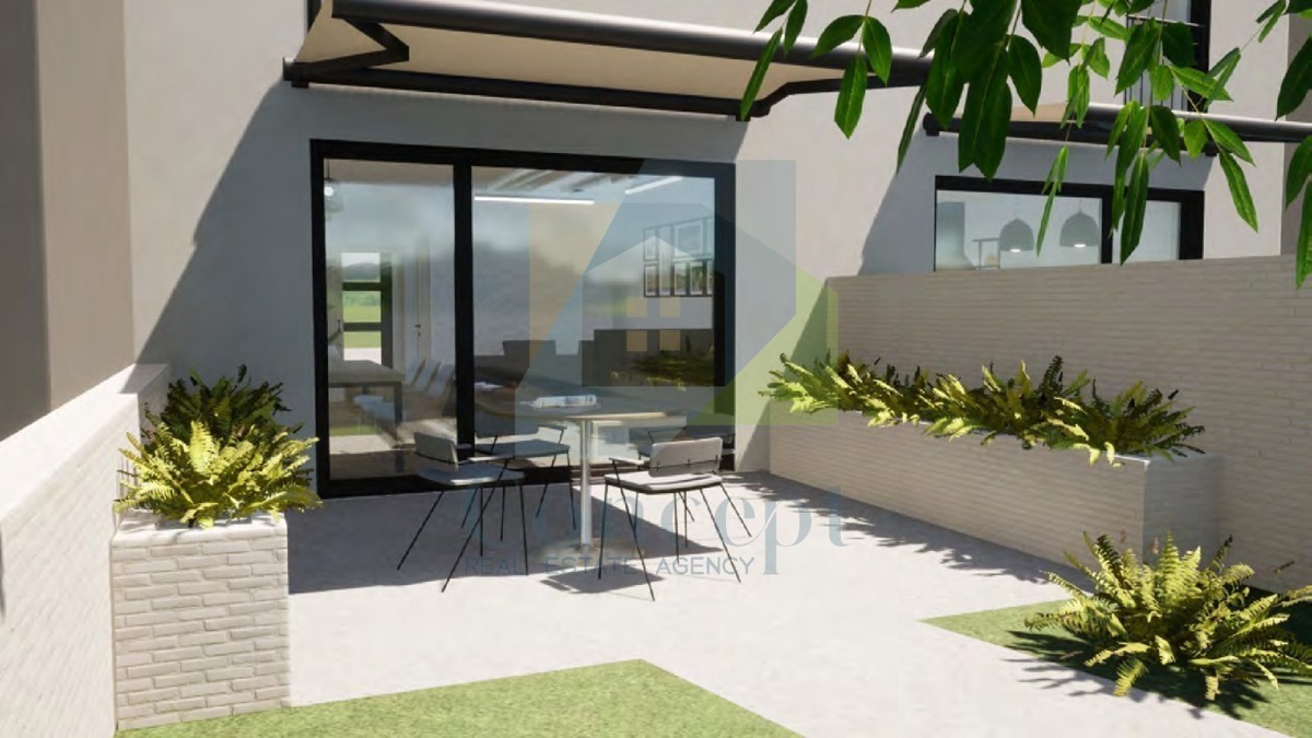 Poreč, dintorni, Casa moderna a schiera con giardino a 3 km dal mare