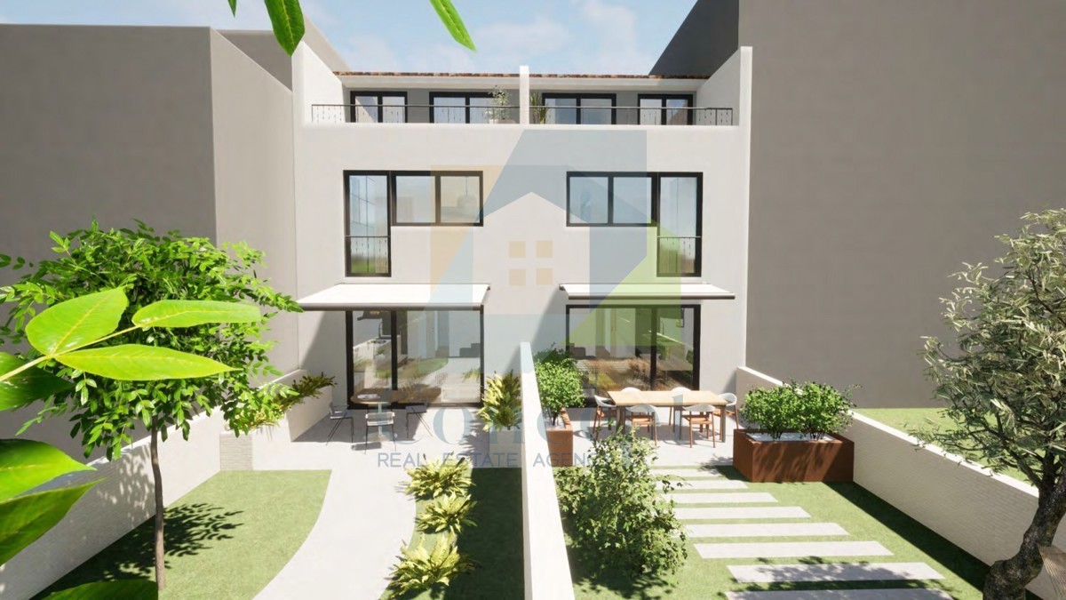 Poreč, dintorni, Casa moderna a schiera con giardino a 3 km dal mare