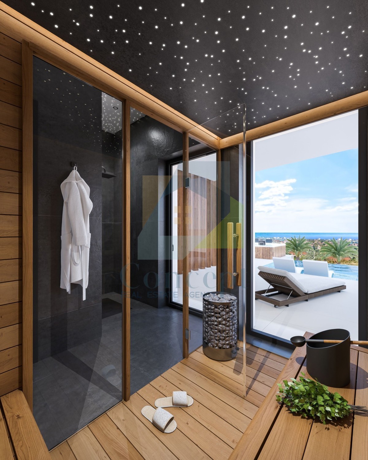 Poreč, dintorni, Villa di lusso con vista mozzafiato sul mare