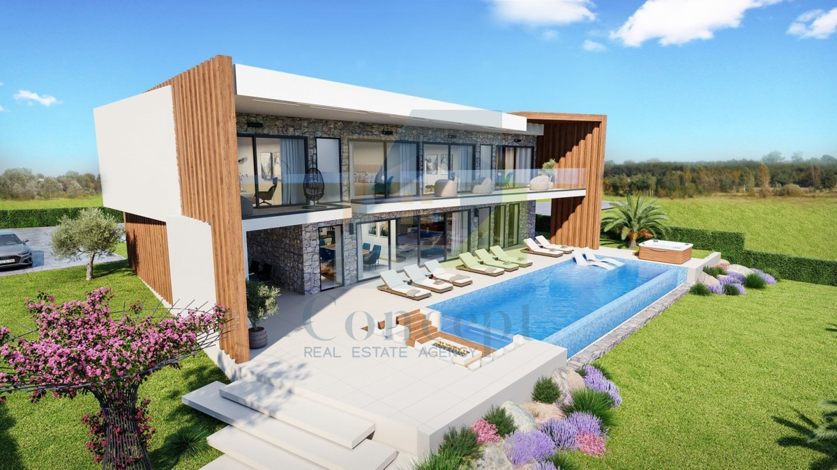 Poreč, dintorni, Villa di lusso con vista mozzafiato sul mare