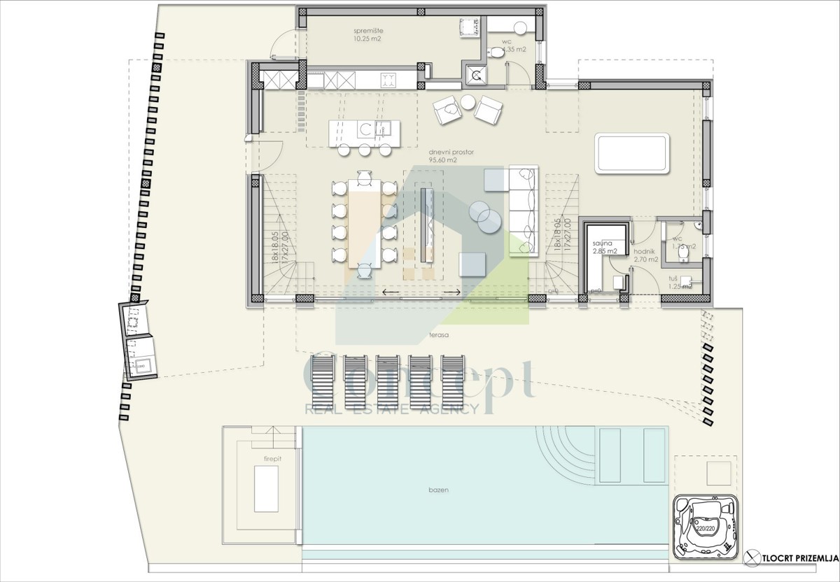 Poreč, dintorni, Villa di lusso con vista mozzafiato sul mare