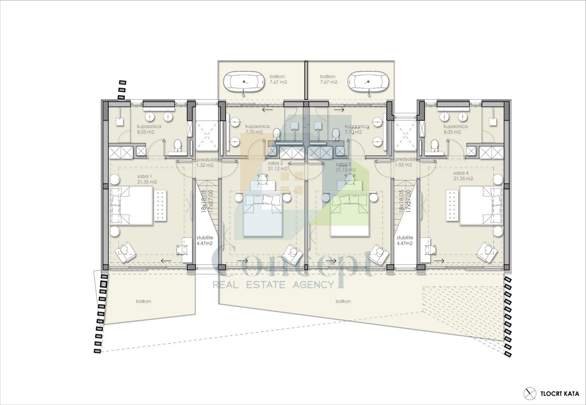Poreč, dintorni, Villa di lusso con vista mozzafiato sul mare