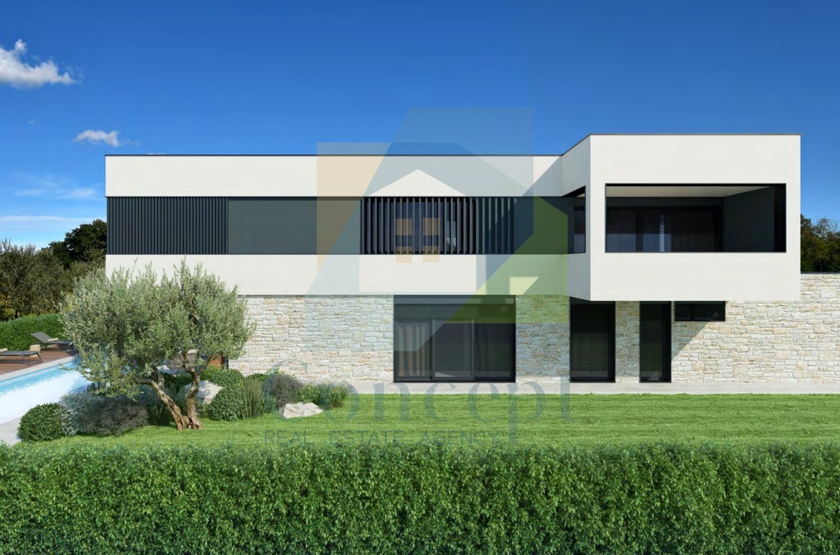 Poreč, dintorni, Villa di lusso con piscina e vista mare, 5 km dal mare