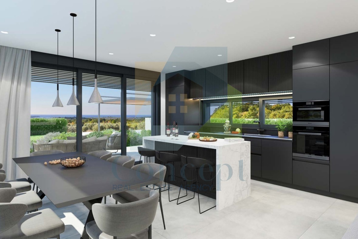 Poreč, dintorni, Villa di lusso con piscina e vista mare, 5 km dal mare