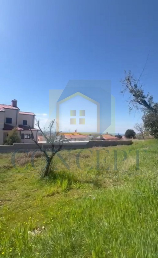 Poreč, dintorni, Terreno edificabile con vista panoramica sul mare