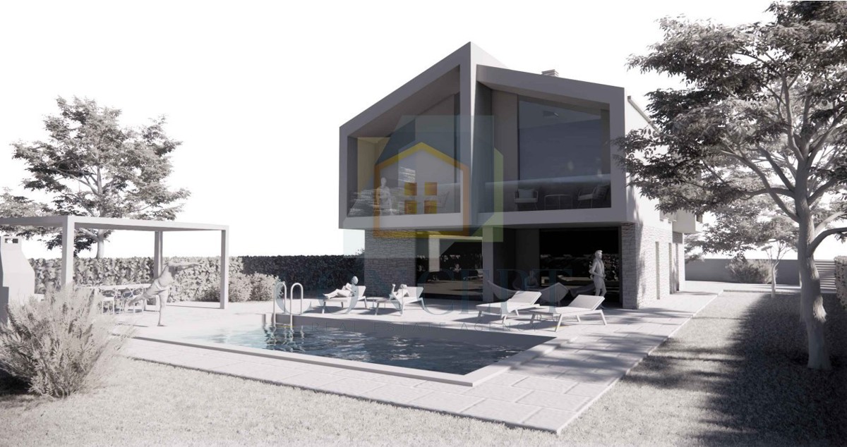 Poreč, dintorni, Terreno edificabile con permesso di costruzione, 15 km dal mare