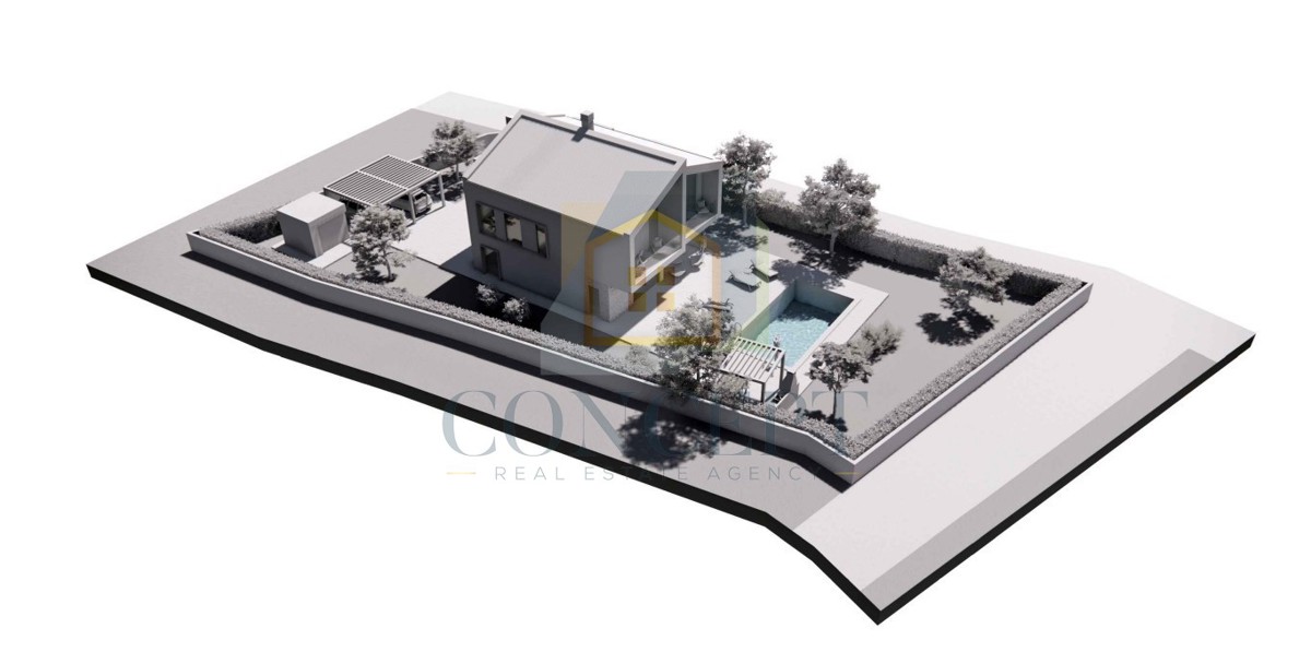 Poreč, dintorni, Terreno edificabile con permesso di costruzione, 15 km dal mare