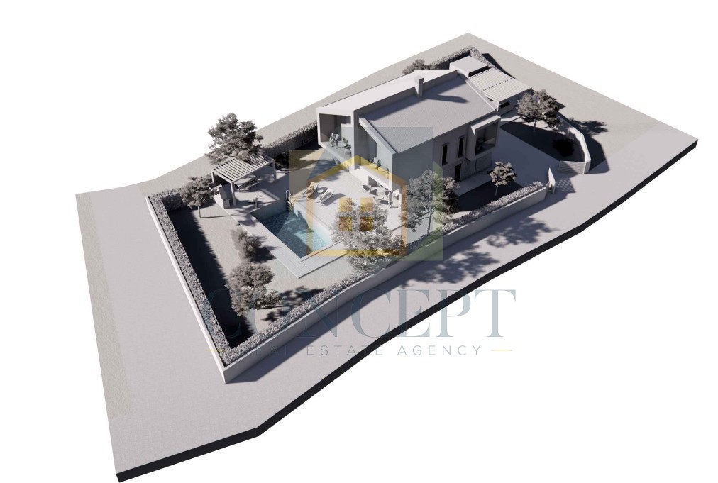 Poreč, dintorni, Terreno edificabile con permesso di costruzione, 15 km dal mare