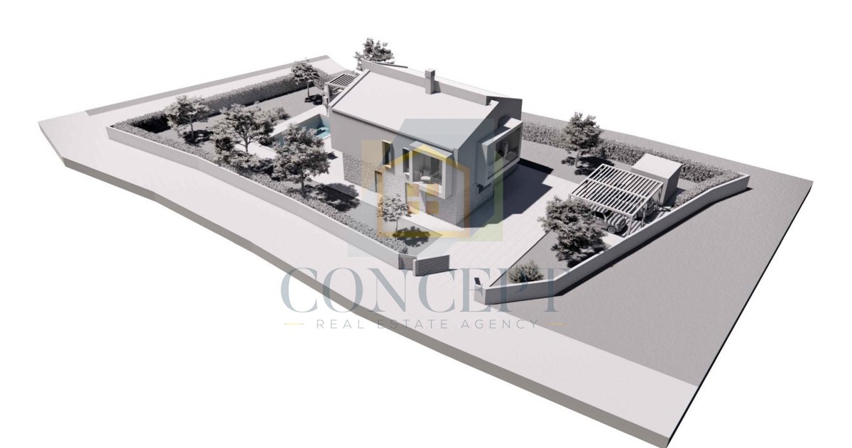 Poreč, dintorni, Terreno edificabile con permesso di costruzione, 15 km dal mare