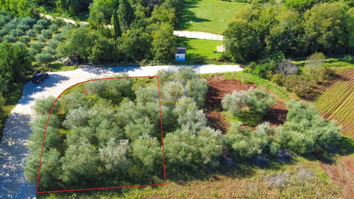 Poreč, dintorni, Terreno edificabile con vista mare, 1 km dal mare