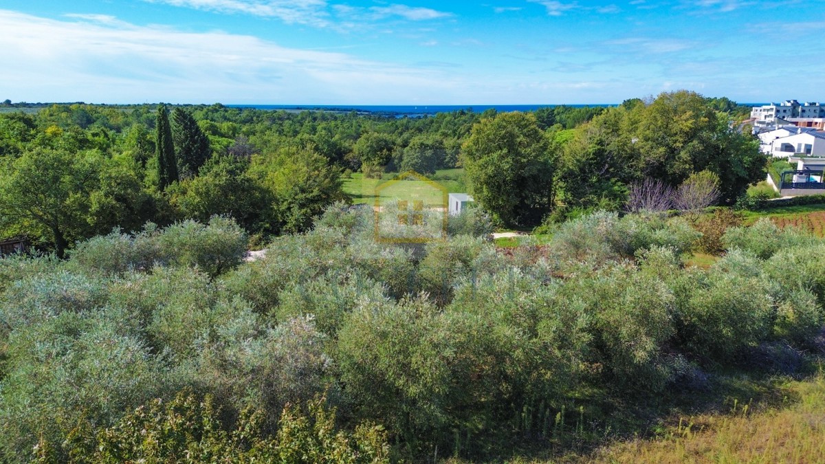 Poreč, dintorni, Terreno edificabile con vista mare, 1 km dal mare