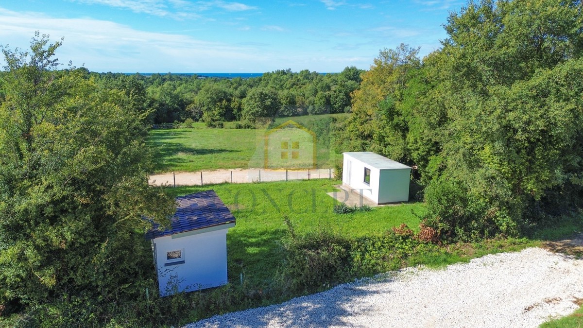 Poreč, dintorni, Terreno edificabile con vista mare, 1 km dal mare