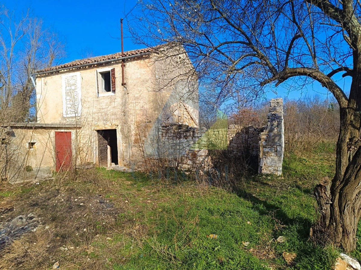 Poreč, dintorni, Casa in pietra con giardino da ristrutturare in posizione tranquilla