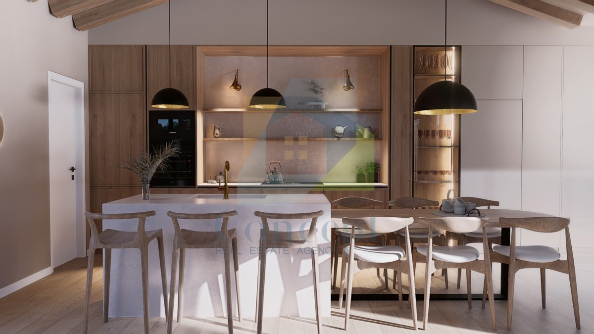 Poreč, dintorni, Casa di design moderno con piscina a 4 km dal mare