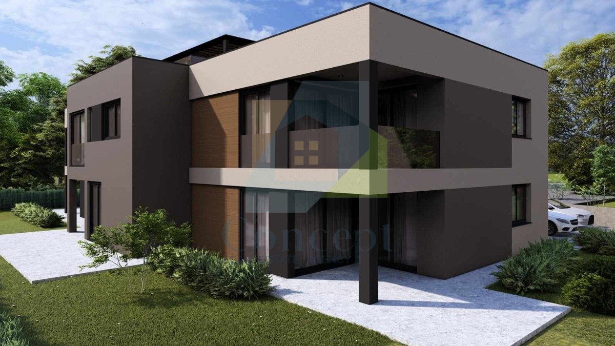 Poreč, dintorni, Appartamento di lusso al piano terra con giardino, 4 km dal mare