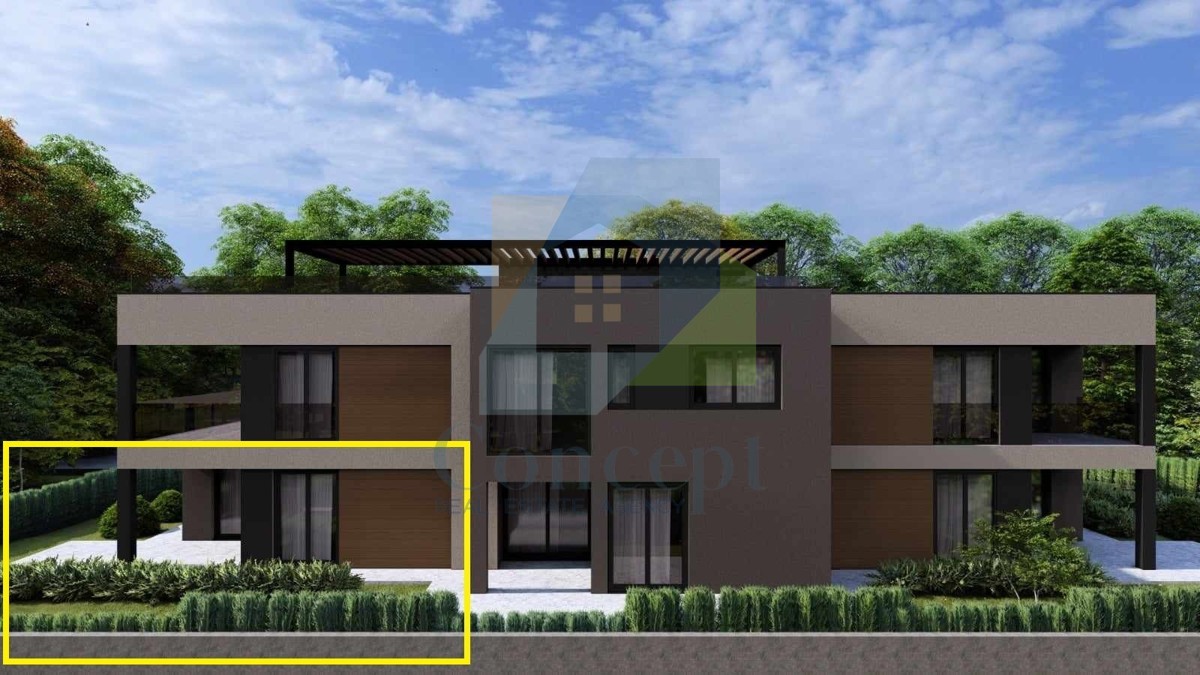 Poreč, dintorni, Appartamento di lusso al piano terra con giardino, 4 km dal mare