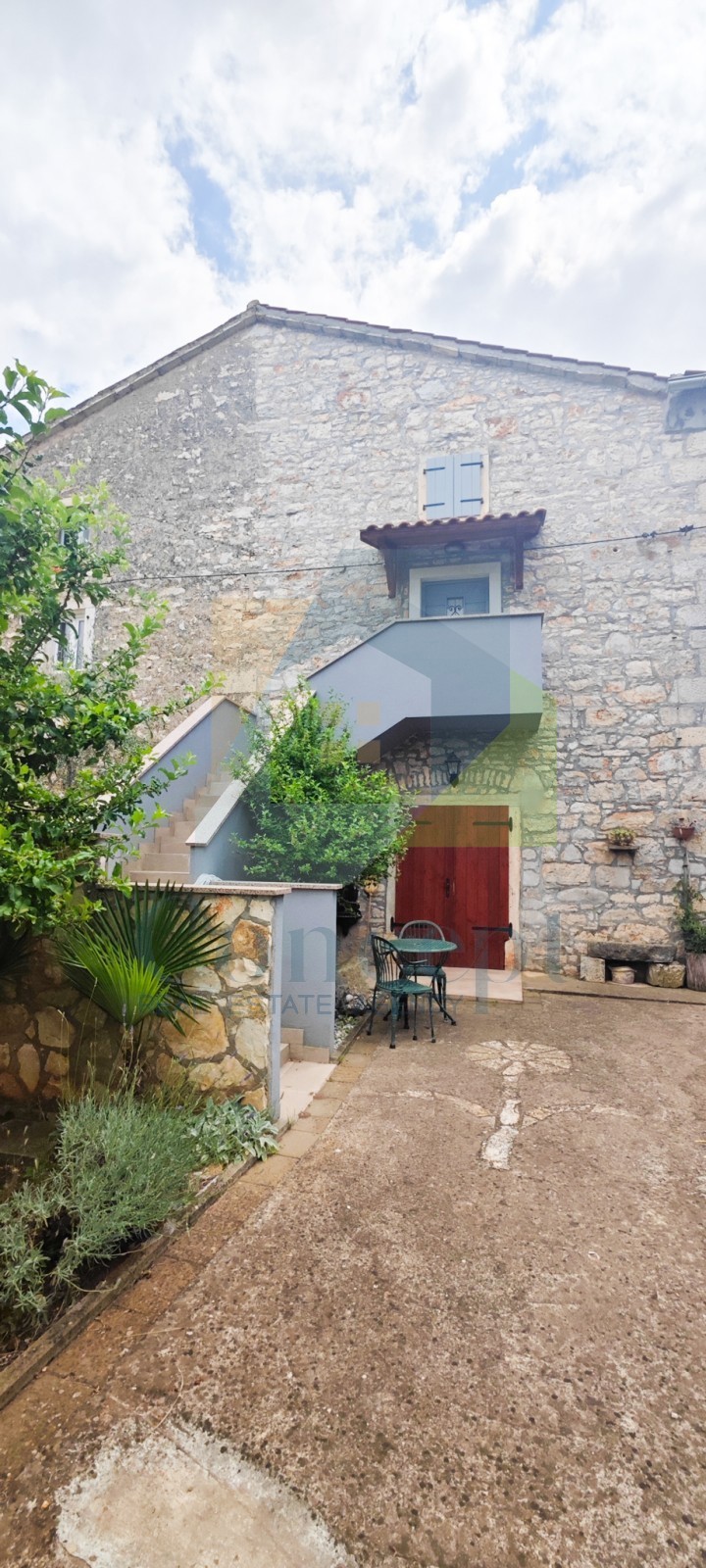 Poreč, dintorni, Casa in pietra con ampio giardino e vista mare, a 5 km dal mare