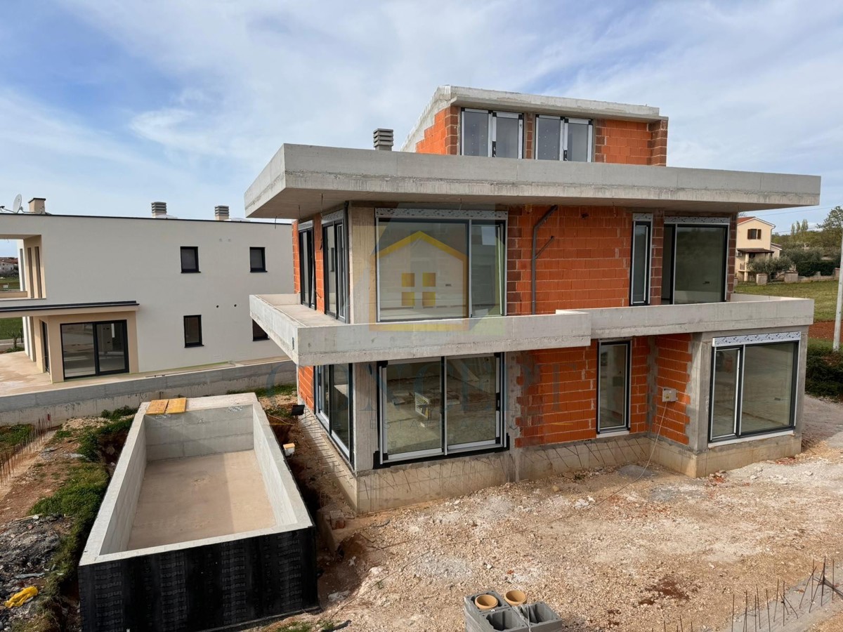 Poreč, zona circostante, Villa di lusso indipendente con piscina e terrazza sul tetto, a 2 km dal mare